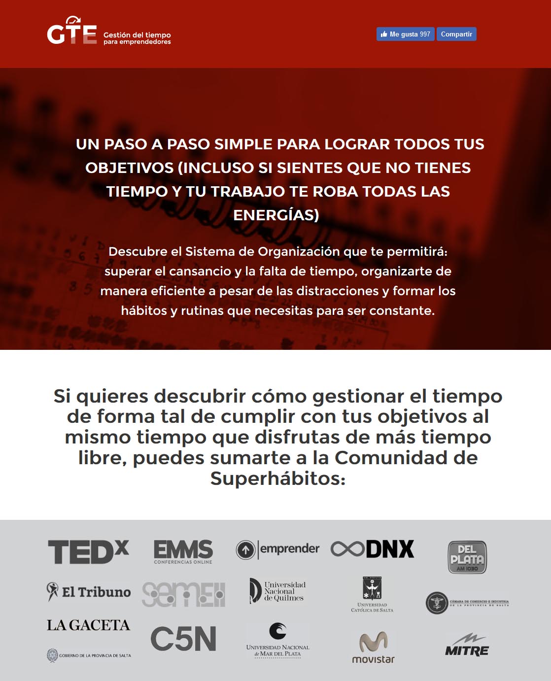 Gestión del tiempo para emprendedores - Super Hábitos