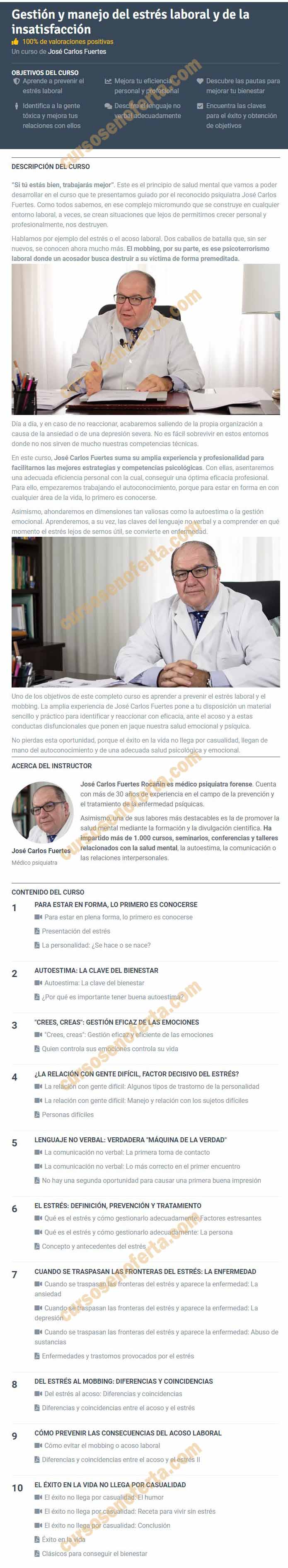 Gestión y manejo del estrés laboral y de la insatisfacción