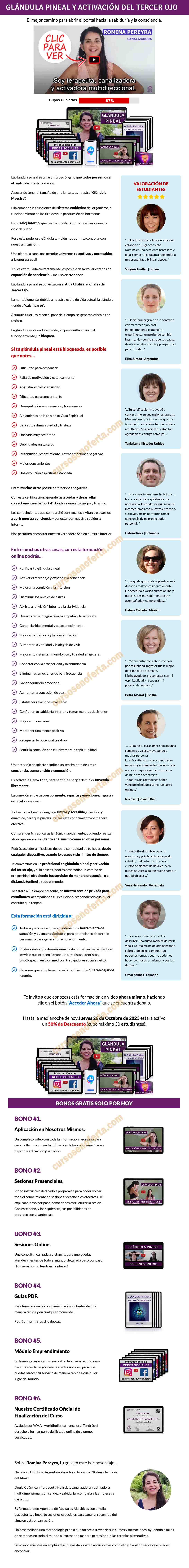 Glándula pineal y activación del tercer ojo