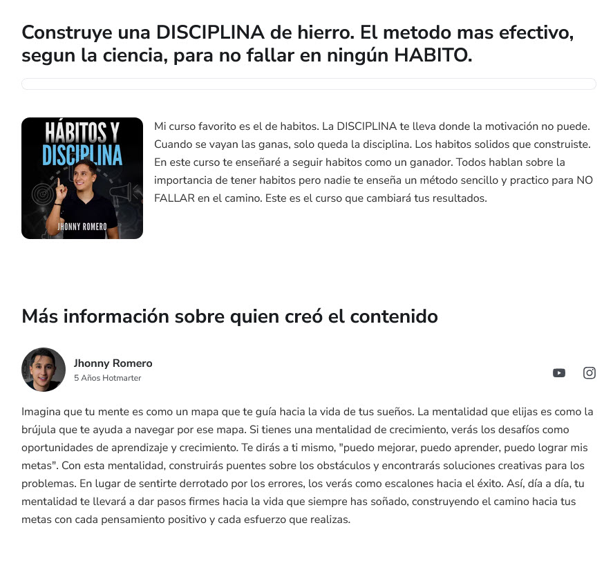 Hábitos y Disciplina - jhonny romero