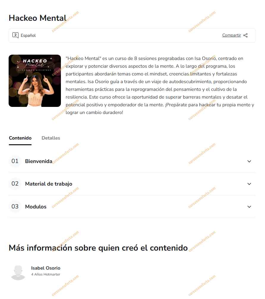 Hackeo Mental - isabel osorio