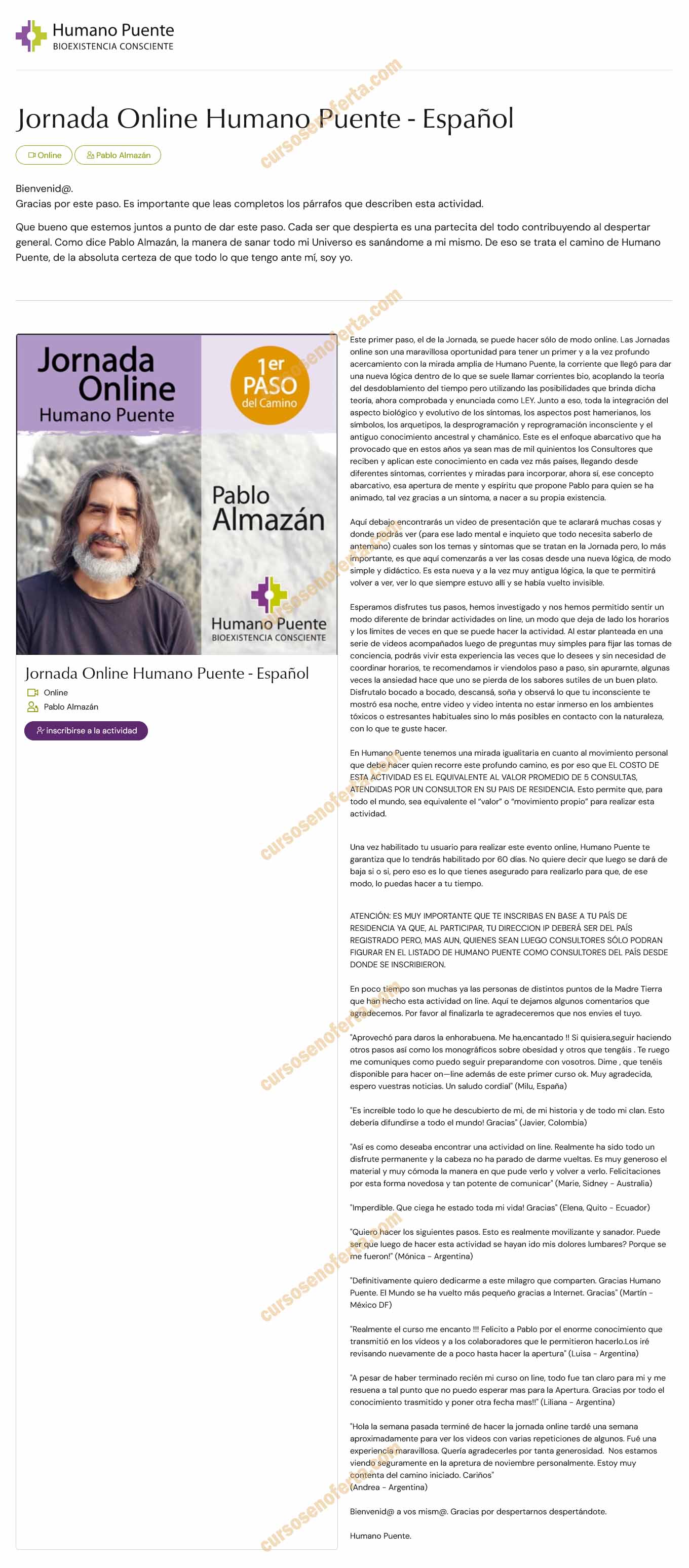 Jornada Online Humano Puente pablo almazan