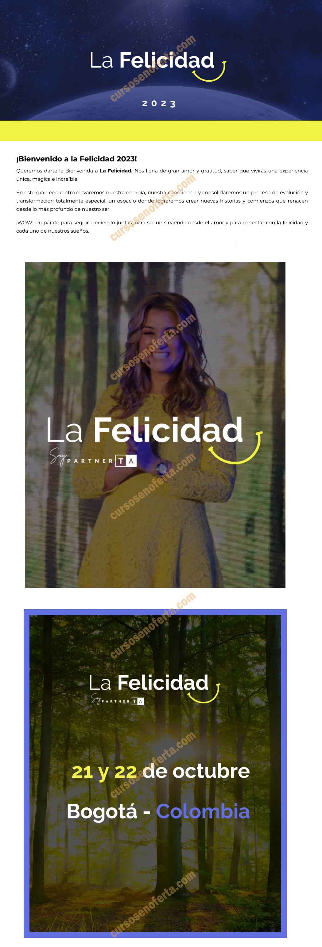 La Felicidad 2023 - tatiana arias