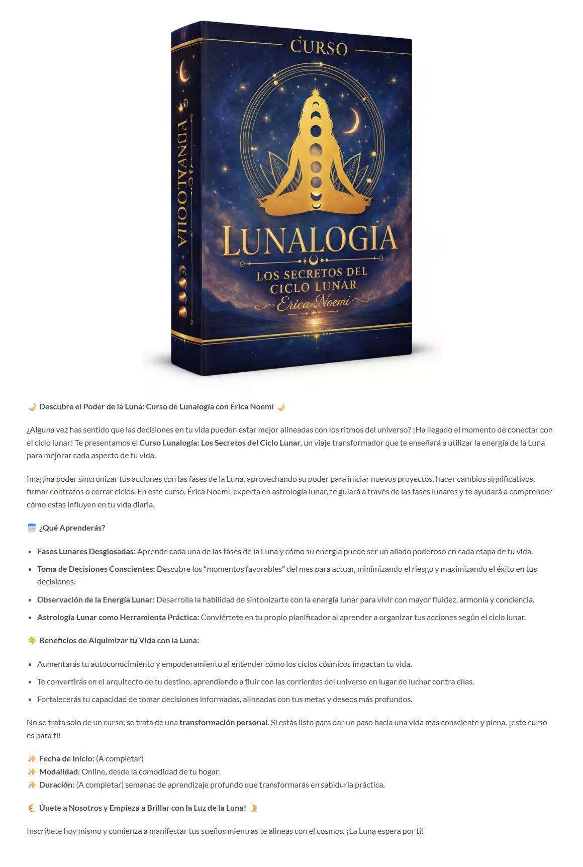 Los secretos del ciclo lunar - erica noemi