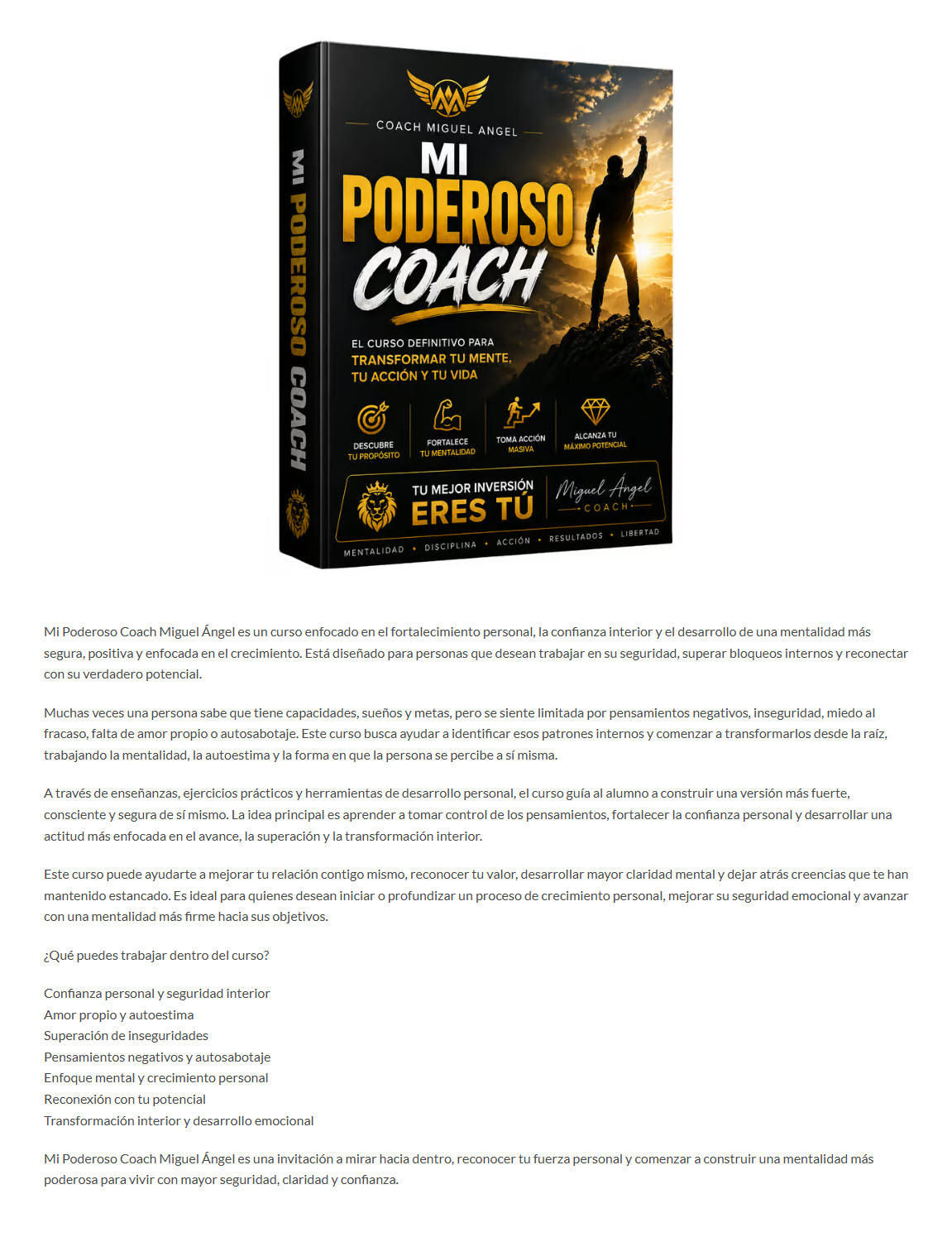 Mi Poderoso Coach - miguel angel