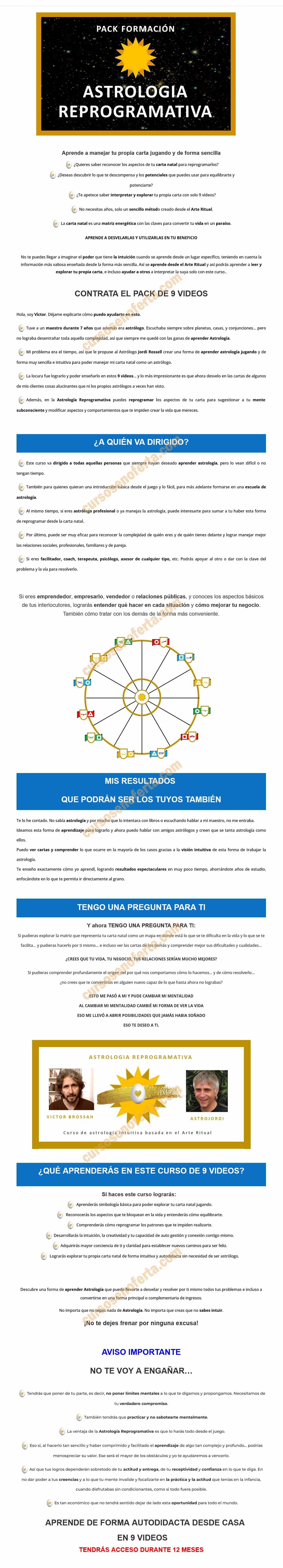 Pack Formación Astrología Reprogramativa
