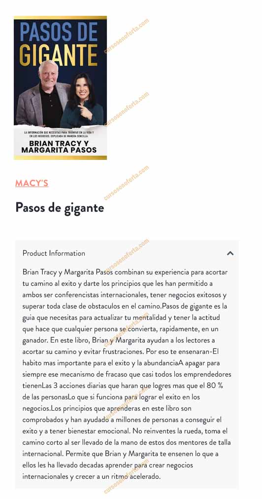 Pasos de Gigante - brian tracy y margarita pasos