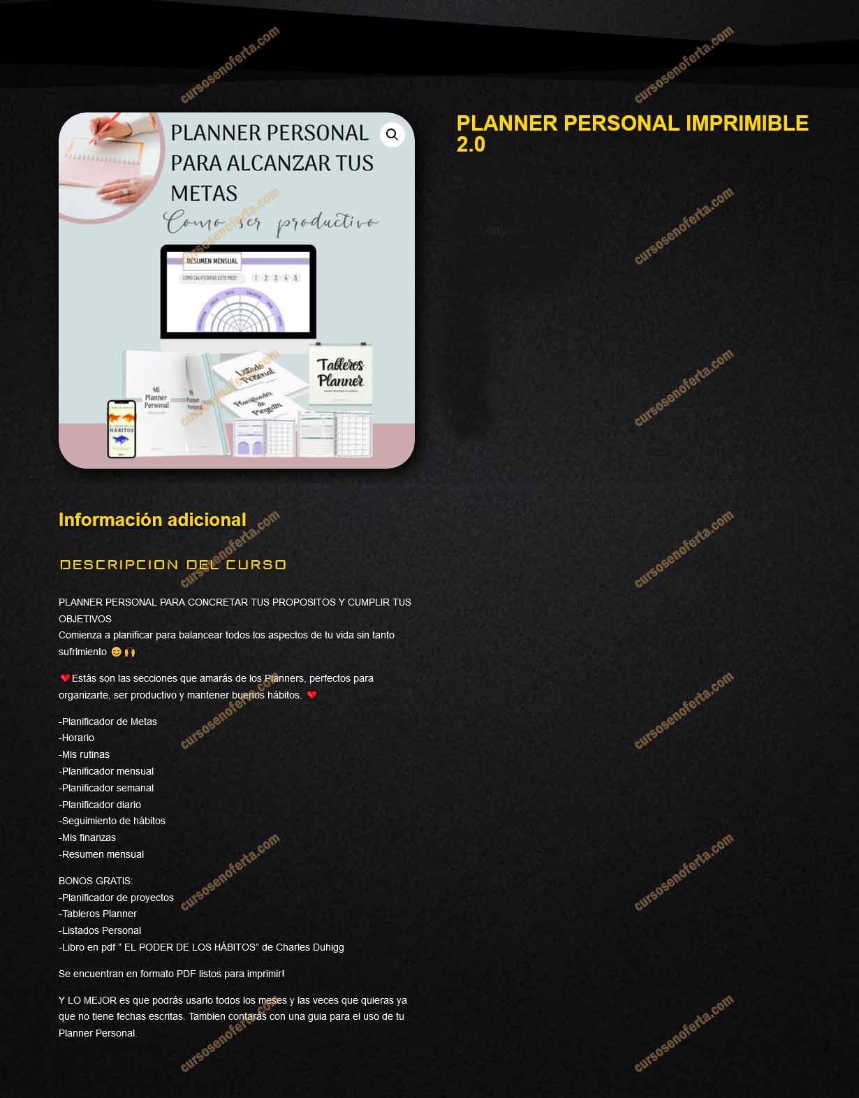 Planner Personal Imprimible 2.0
