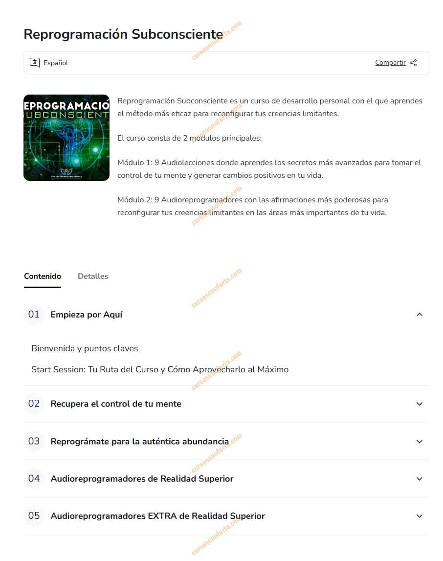 Reprogramación Subconsciente - esencia academy