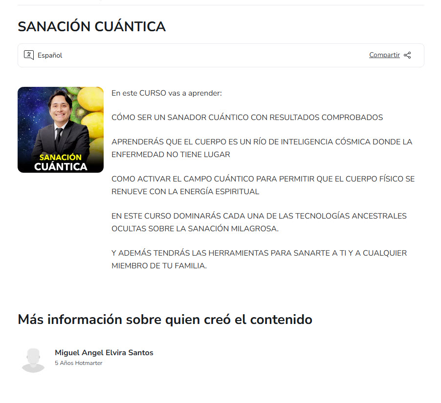 Sanación Cuántica - miguel santos