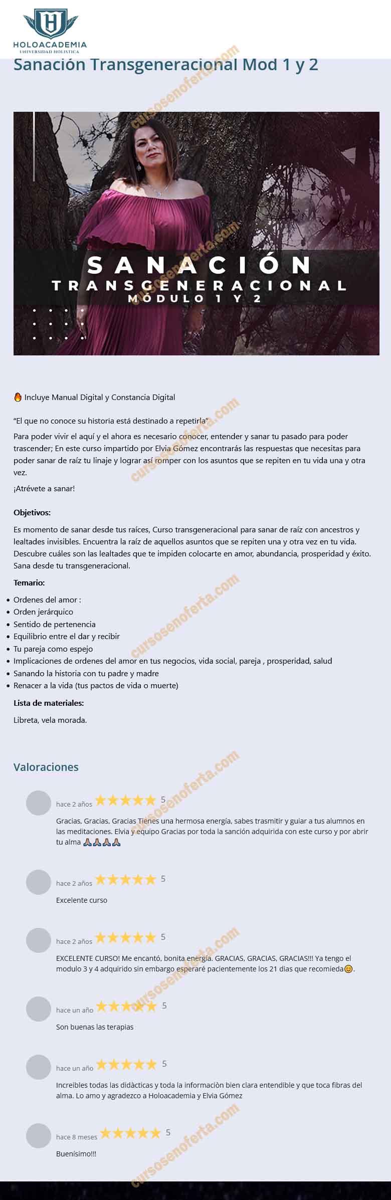Sanación Transgeneracional Mod 1 y 2 - holoacademia