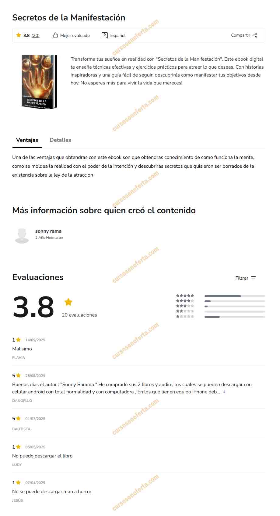 Secretos de la Manifestación - sony rama