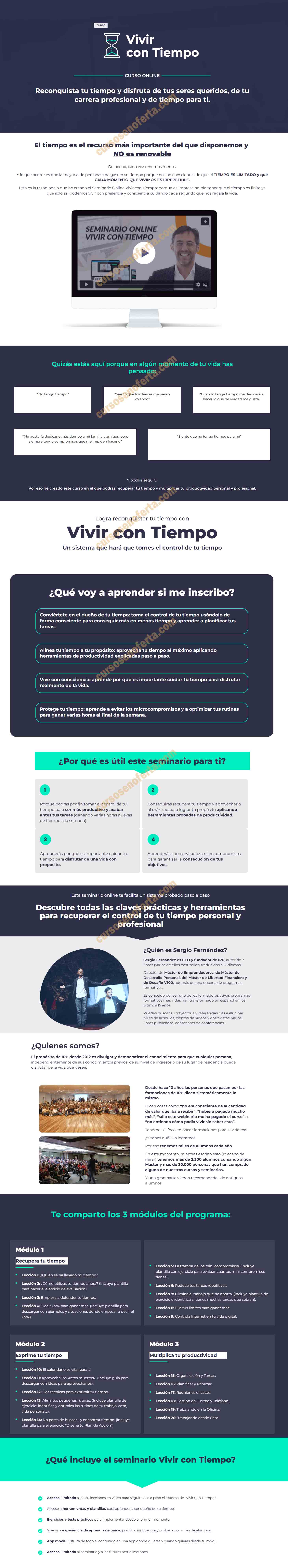 Seminario Online Vivir con Tiempo - sergio fernandez
