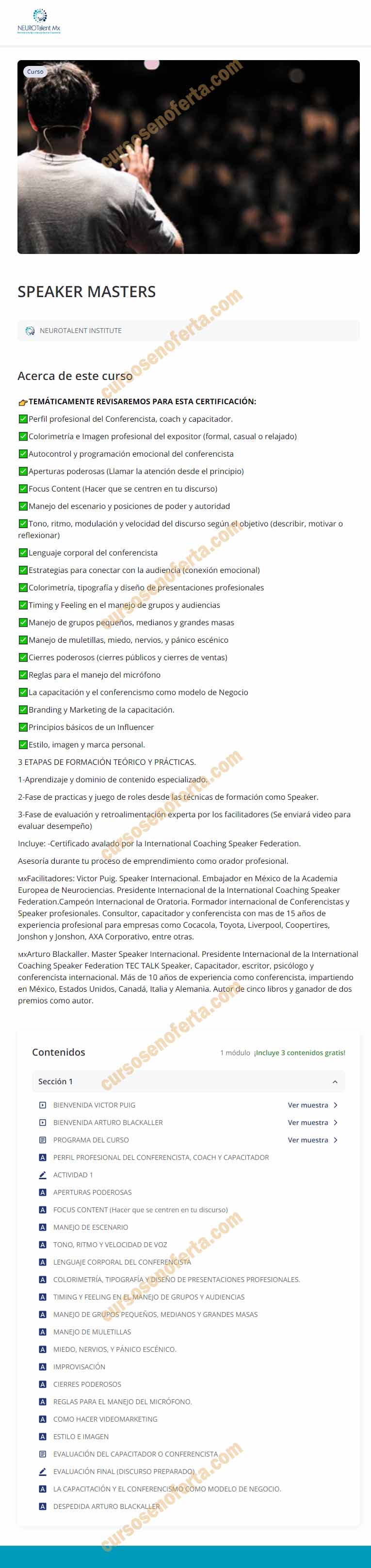 Speaker Masters - neurotalent institute