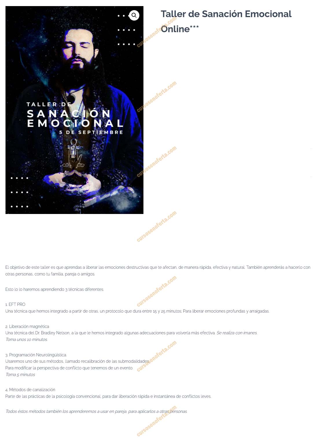 Taller de sanación emocional