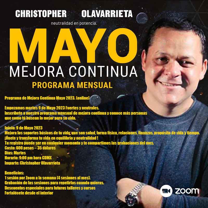 Taller mejora contínua mayor 2023