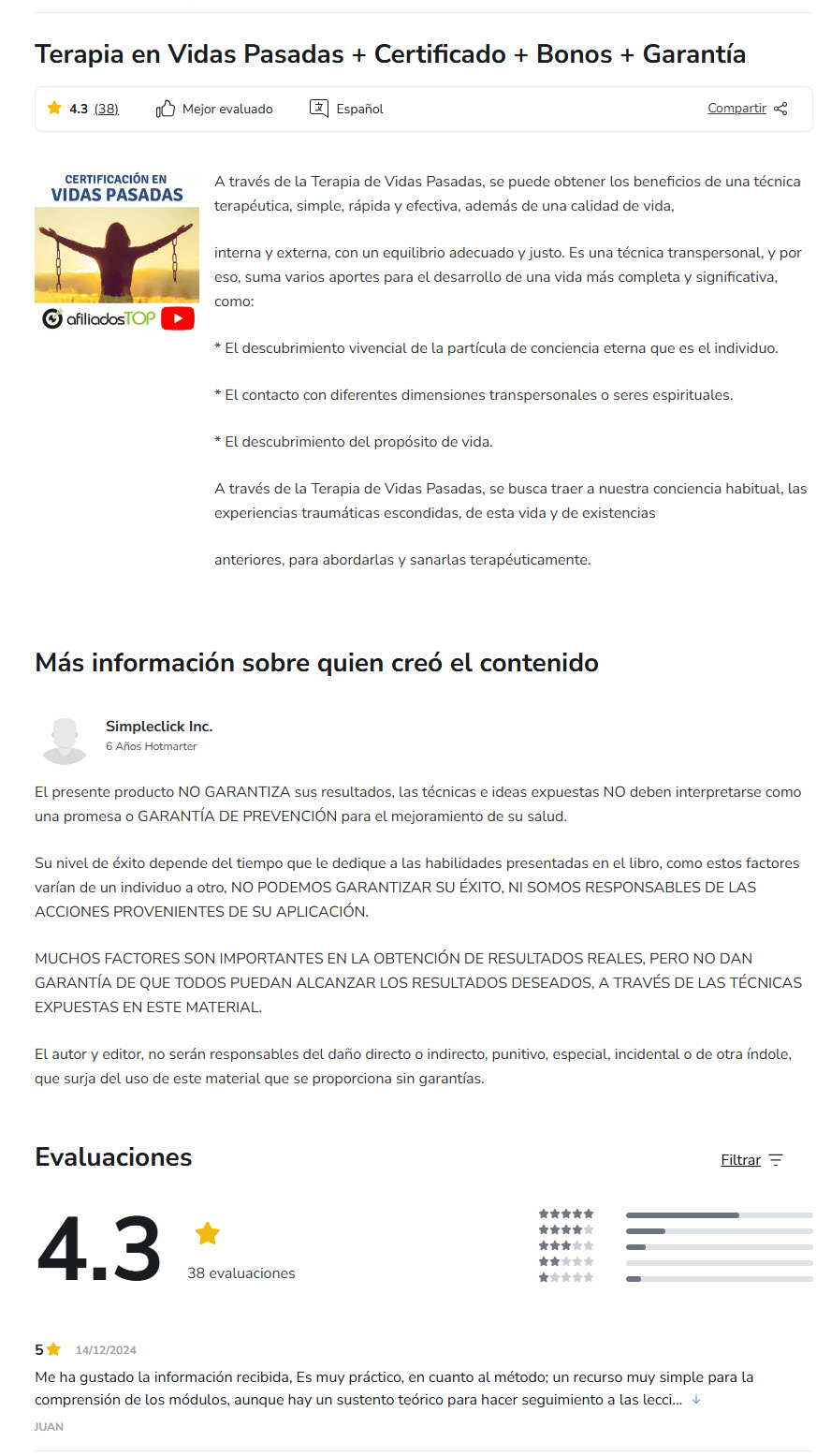 Terapia en Vidas Pasadas - simpleclick inc